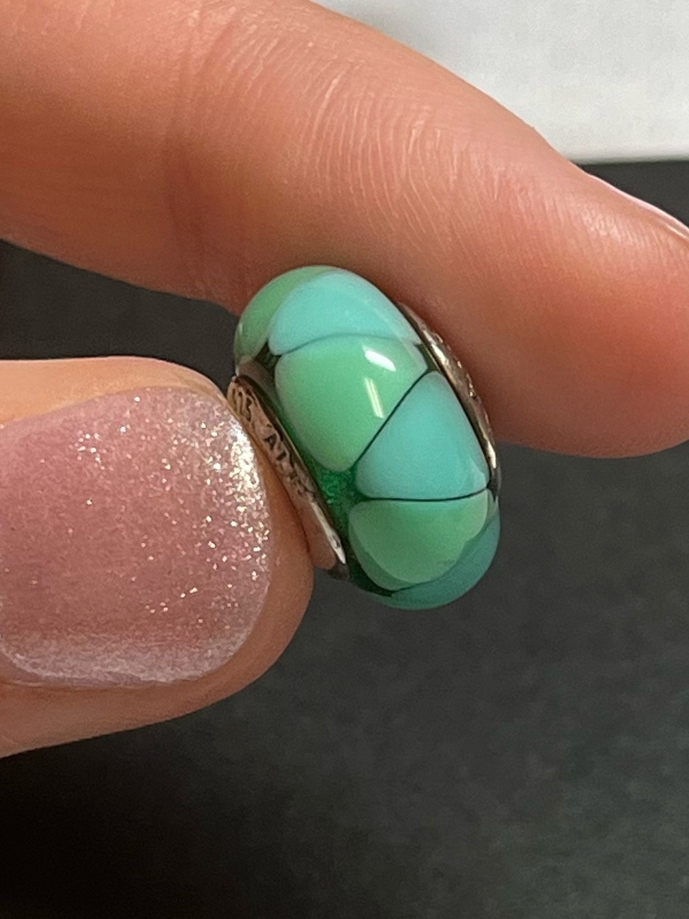 Pandora sterling silver murano glass bead
925